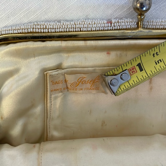 Vintage Beaded Clutch Handbag by Josef in France - Picture 4 of 15